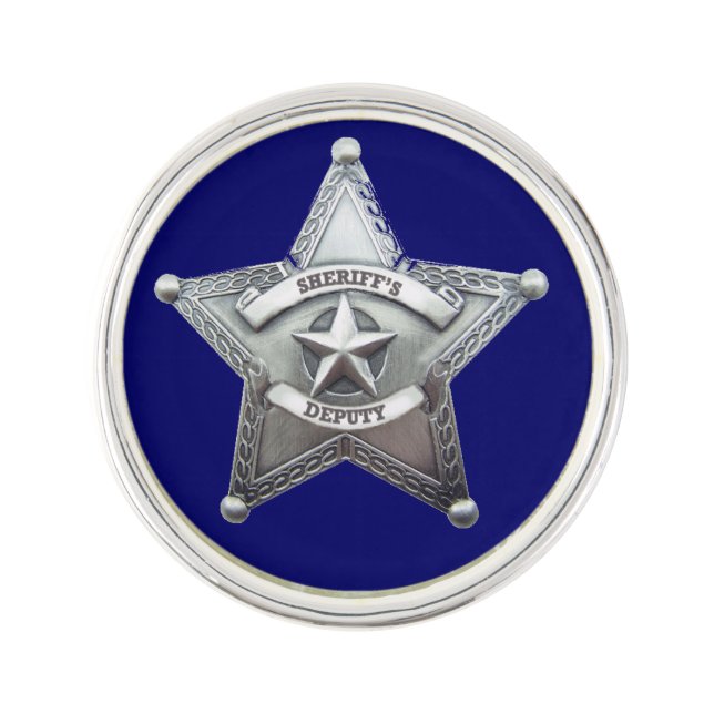 Deputy Sheriff Badge Lapel Pin (Front)