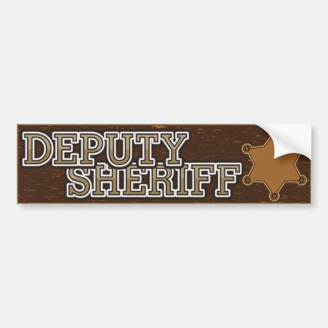 Deputy Sheriff Bumper Sticker (Front)