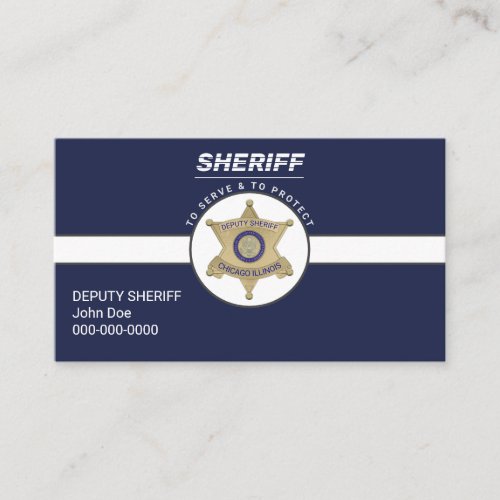 Deputy Sheriff Business Card