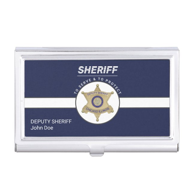 Deputy Sheriff Business Card Case (Front)