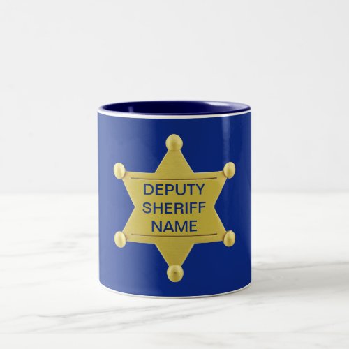 Deputy Sheriff Custon Two_Tone Coffee Mug
