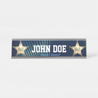 Deputy Sheriff Desk Name Plate
