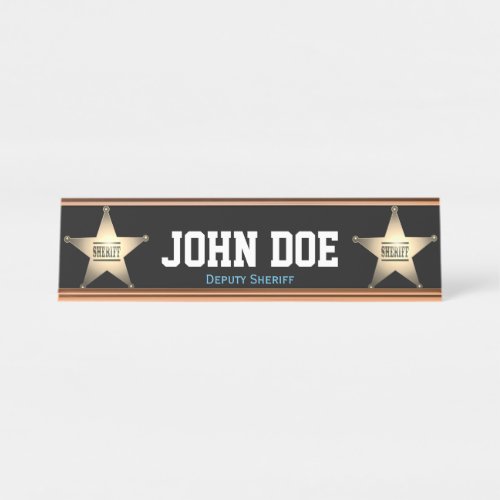 Deputy Sheriff Desk Name Plate