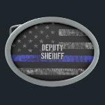 Deputy Sheriff Distressed Flag Belt Buckle<br><div class="desc">Deputy Sheriff Distressed Flag</div>