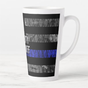 Deputy Sheriff Distressed Flag Latte Mug