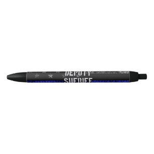 Deputy Sheriff Distressed Flag Pen