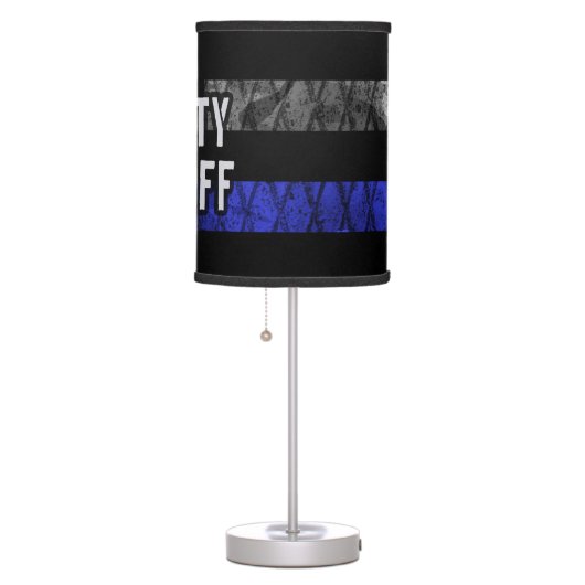 Deputy Sheriff Distressed Flag Table Lamp (Right)