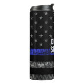 Deputy Sheriff Distressed Flag Thermal Tumbler (Rotated Left)