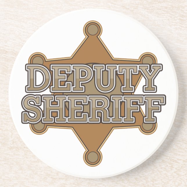 Deputy Sheriff Drink Coaster (Front)