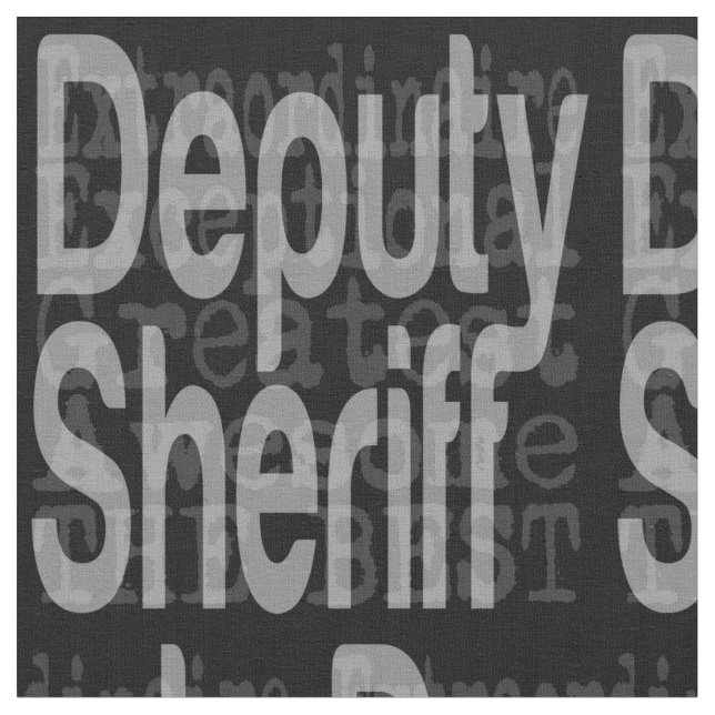 Deputy Sheriff Extraordinaire Fabric (Close Up)