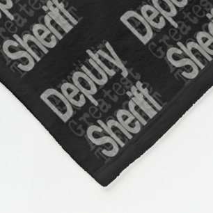 Deputy Sheriff Extraordinaire Fleece Blanket
