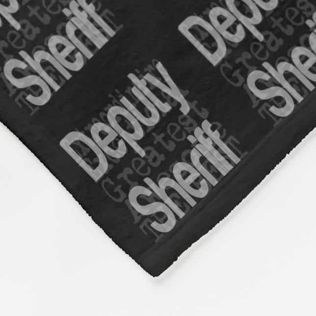 Deputy Sheriff Extraordinaire Fleece Blanket (Corner)