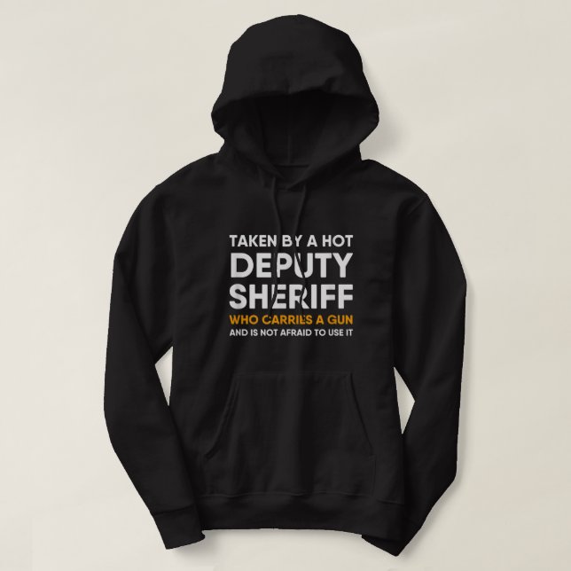 Deputy Sheriff Girlfriend Boyfriend Wife Husband F Hoodie (Design Front)