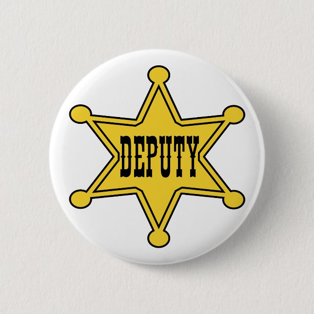 Deputy Sheriff Pin Back Badge (Front)