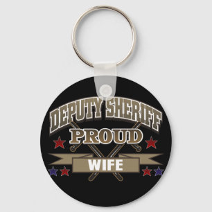 Deputy Sheriff Proud Wife Keychain