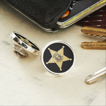 Deputy Sheriff Tie Tack  Hat  Lapel Pin by JFVisualMedia at Zazzle