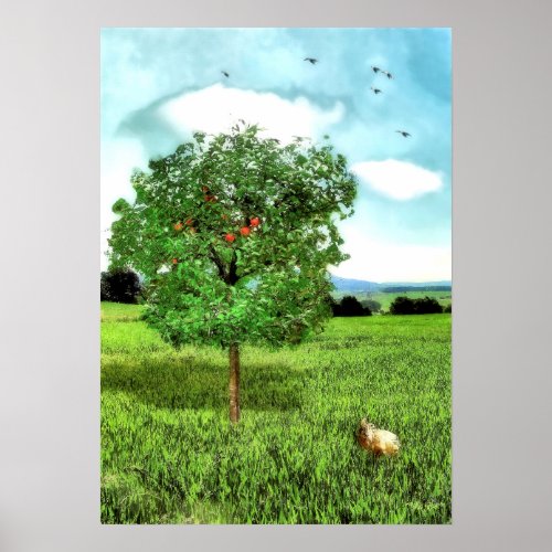 Der Apfelbaum Poster