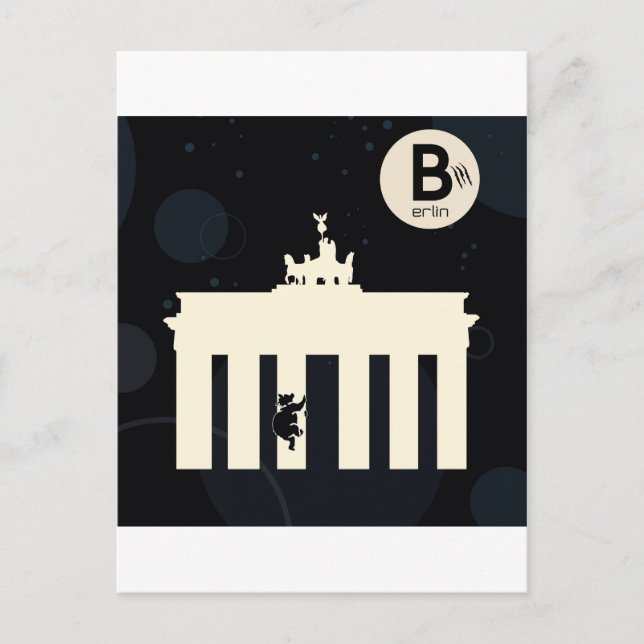 Der Bär auf Berlin - Brandenburger Tor Postcard (Front)