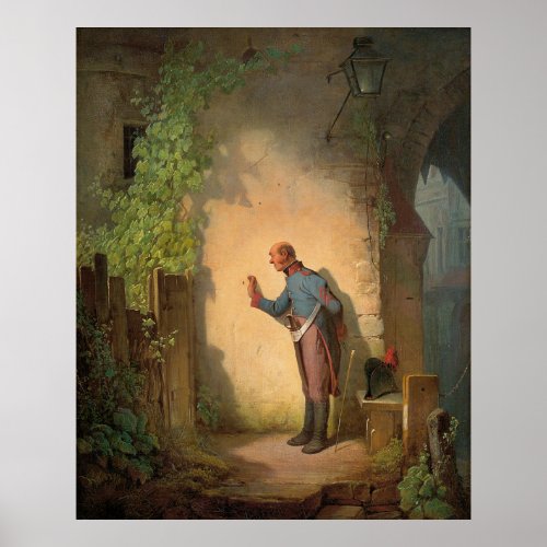 Der Fliegenfnger Carl Spitzweg Deutsche Malerei Poster