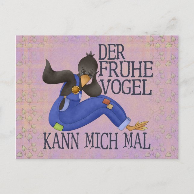 Der Frühe Vogel Postcard (Front)
