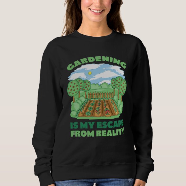 Der Garten ruft Saying for gardeners and hobby gar Sweatshirt (Front)