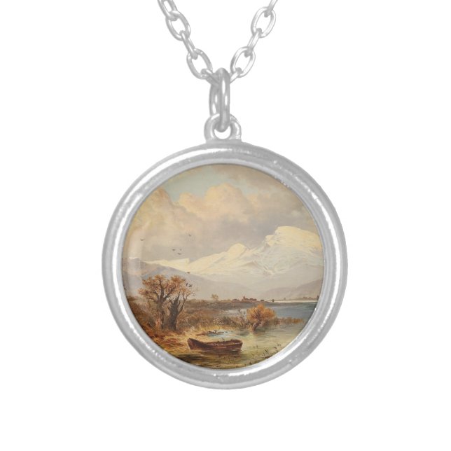 Der Haider See – Emil Barbarini Silver Plated Necklace (Front)