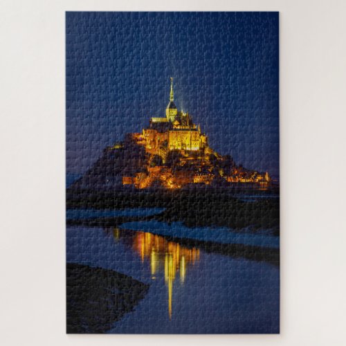 Der Mont Saint Michel in der Normandie Puzzle