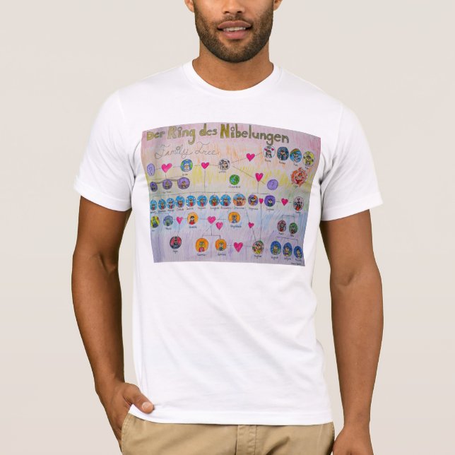 Der Ring des Nibelungen Family Tree T-Shirt (Front)