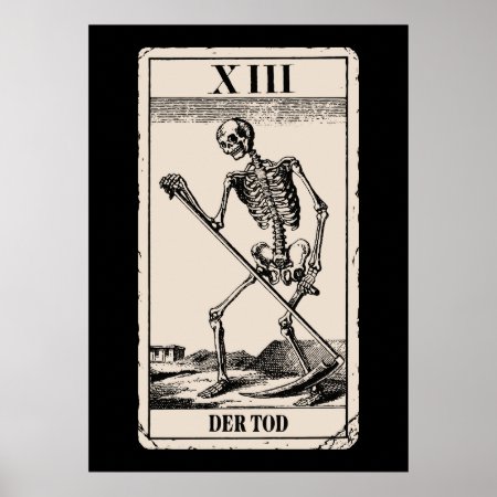 Der Tod / Death Tarot Card Poster