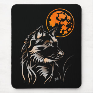 Der träumende junge Wolf Mauspad Mouse Pad