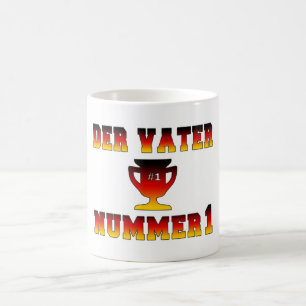 Der Vater Nummer 1 #1 Dad in German Father's Day Coffee Mug