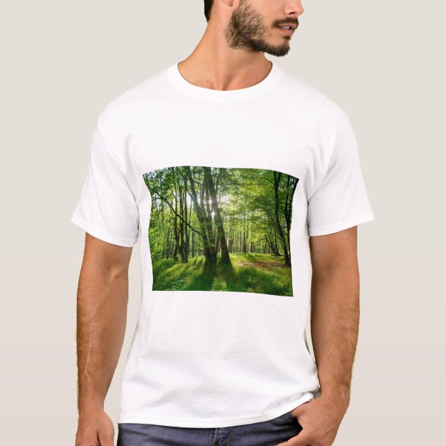 Der Wald im Frühling T-Shirt (Front)