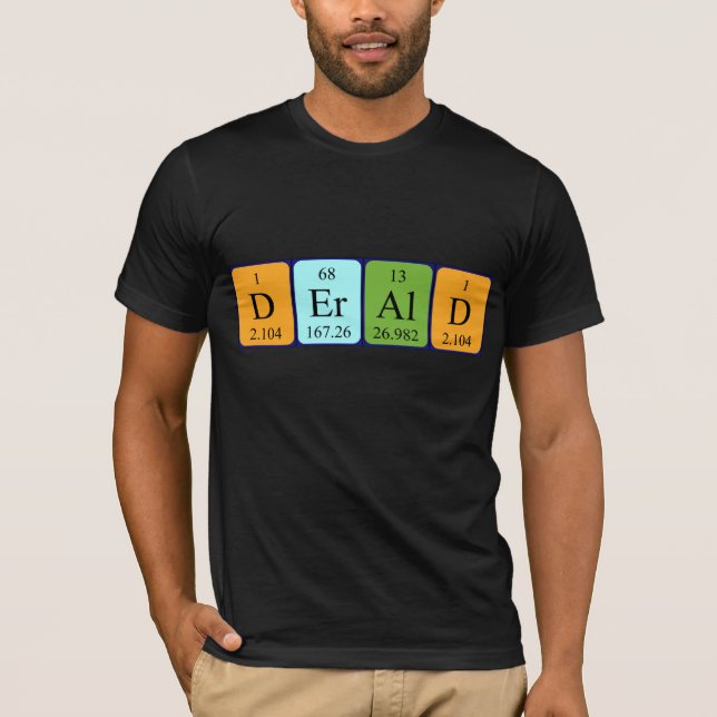 Derald periodic table name shirt (Front)