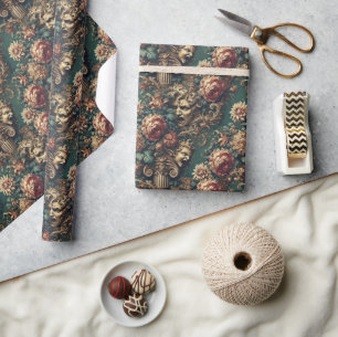 Deranged Decadence – Gothic Victorian Floral  Wrapping Paper