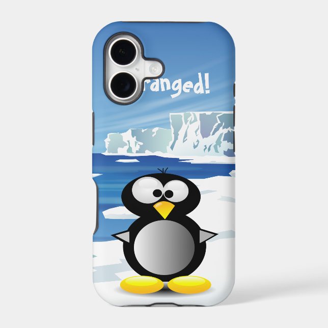 Deranged Penguin Iphone Case (Back)