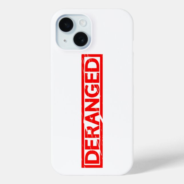 Deranged Stamp Case-Mate iPhone Case (Back)