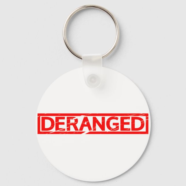 Deranged Stamp Keychain (Front)