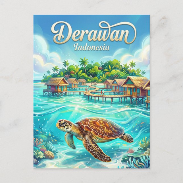 Derawan Islands Indonesia Postcard (Front)