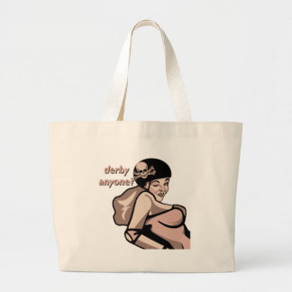 derby anyone? large tote bag