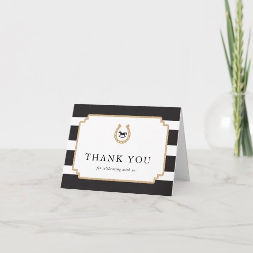 Derby Baby Shower Folded Thank You Note Cards