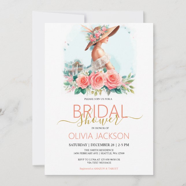 Derby Bridal Shower invitation (Front)