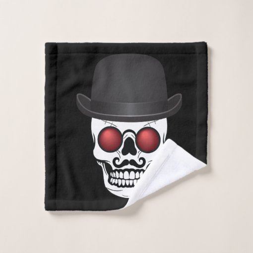 Derby Costumed Skull Bath Towel Set Zazzle