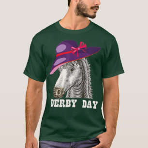 Derby day 2022 funny racing horse purple hat T-Shirt