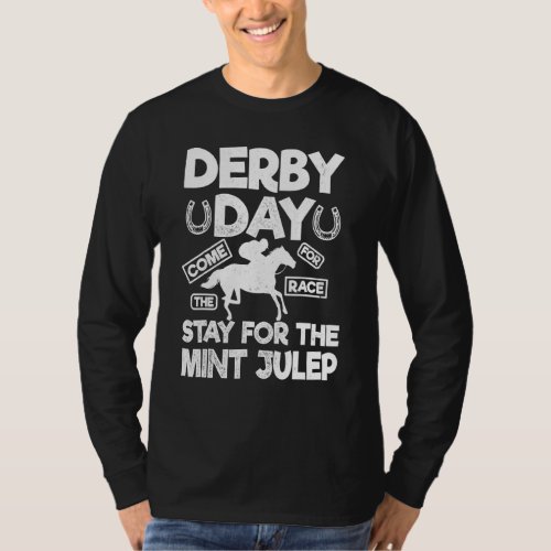 Derby Day And Mint Julep Kentucky Horse Racing T_Shirt
