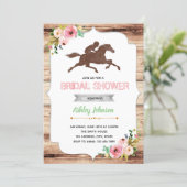Derby day bridal shower party invitation (Standing Front)