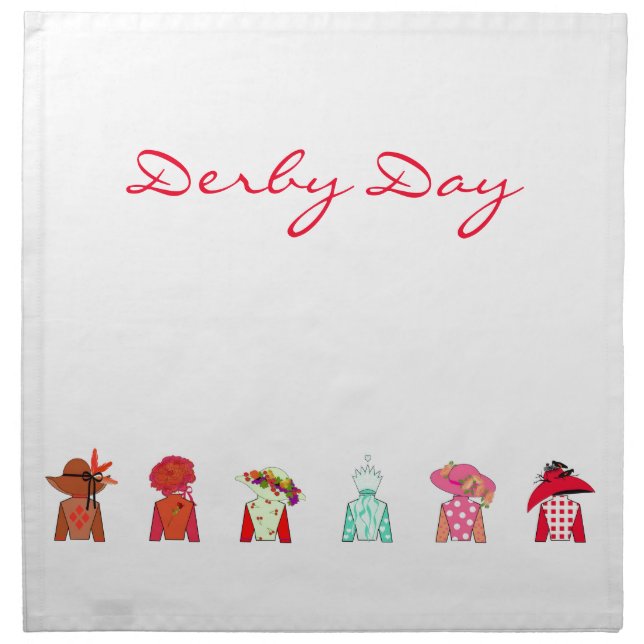 Derby Day Dinner Napkins (Front)