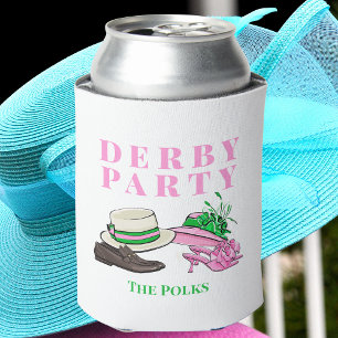 Derby Day Hats Shoes Southern Race Party Favors Can Cooler