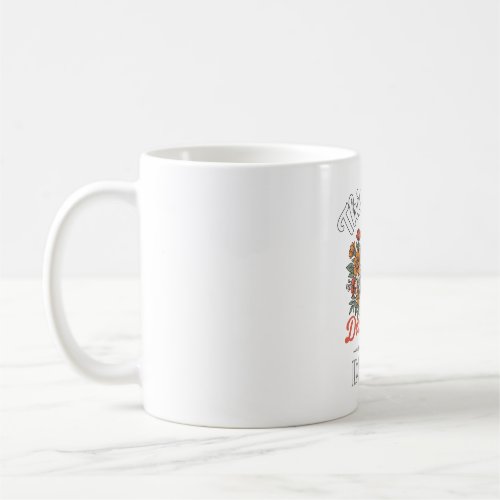 Derby Day Horse Floral Vintage Dress Shirt Design Coffee Mug