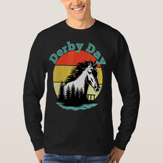 Derby Day Kentucky Horse Racing Derby Party T-Shirt (Front)