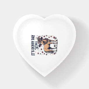 Derby Day Y’all Horse Floral Hat Paperweight